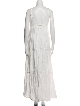 Just Bee Queen Linen Bow Accents Nightgown