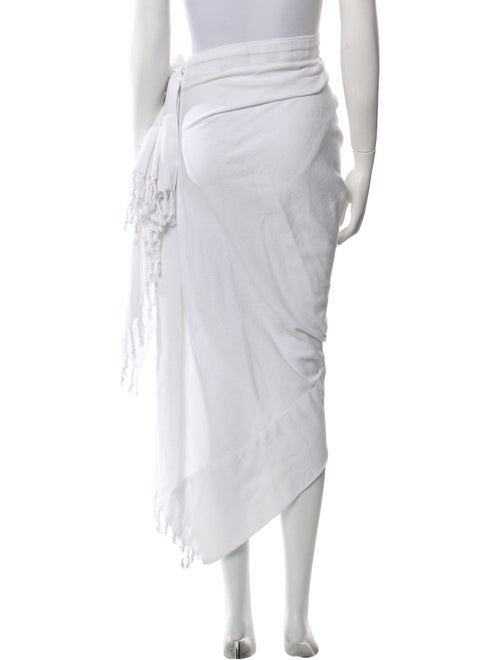 Just Bee Queen Tassel Accents Midi Length Skirt