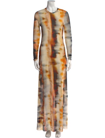 Just Bee Queen Tie-Dye Print Long Dress