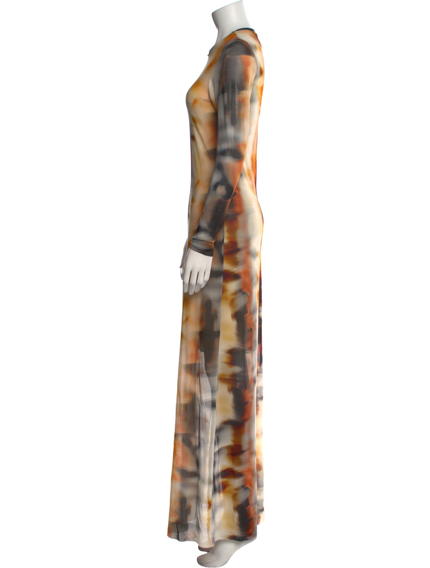 Just Bee Queen Tie-Dye Print Long Dress