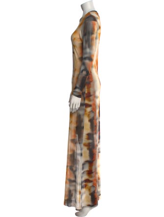 Just Bee Queen Tie-Dye Print Long Dress