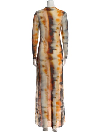 Just Bee Queen Tie-Dye Print Long Dress