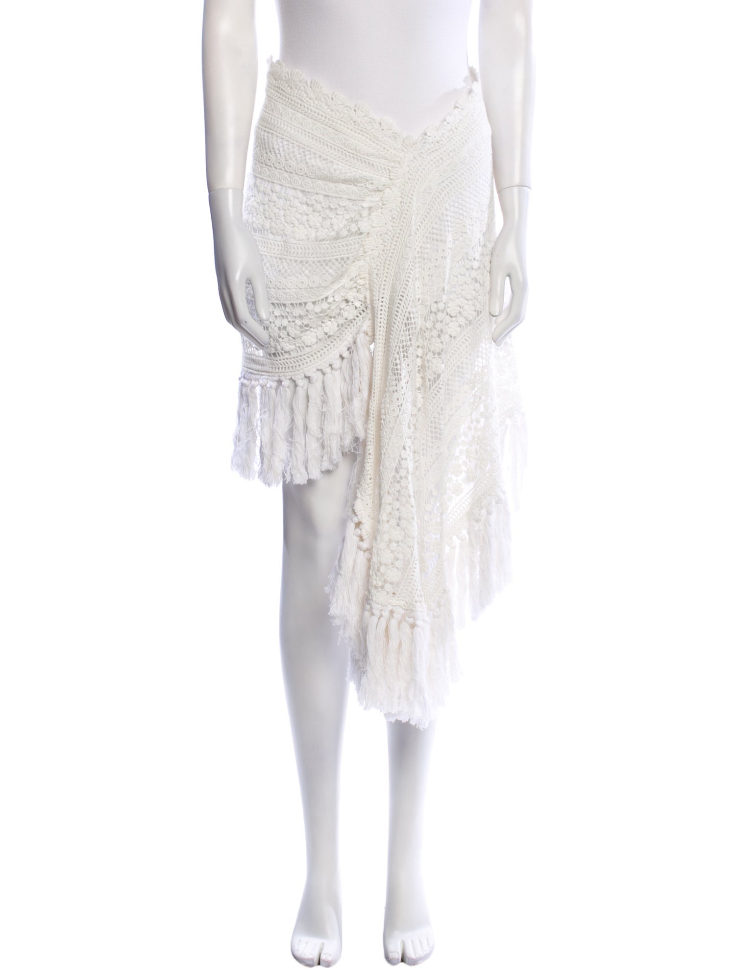 Just Bee Queen Tassel Accents Knee-Length Skirt