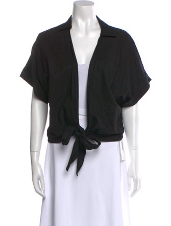 Just Bee Queen V-Neck Short Sleeve Crop Top