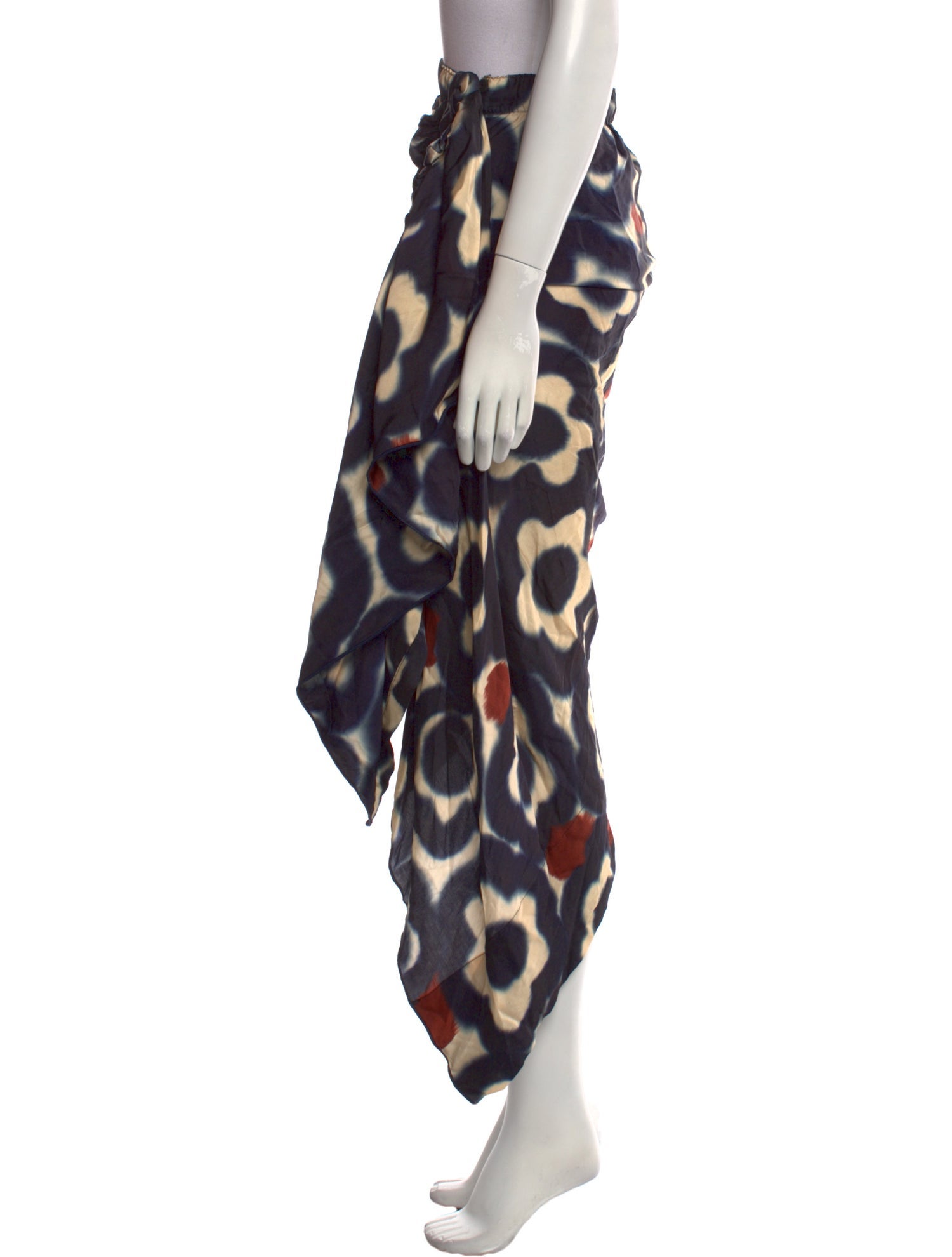 Just Bee Queen Tie-Dye Print Midi Length Skirt w/ Tags