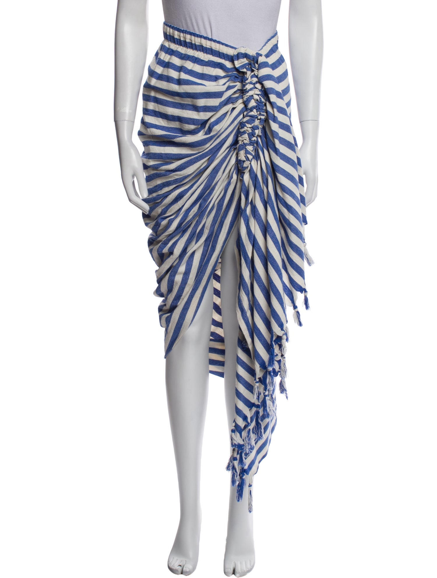 Just Bee Queen Striped Midi Length Skirt