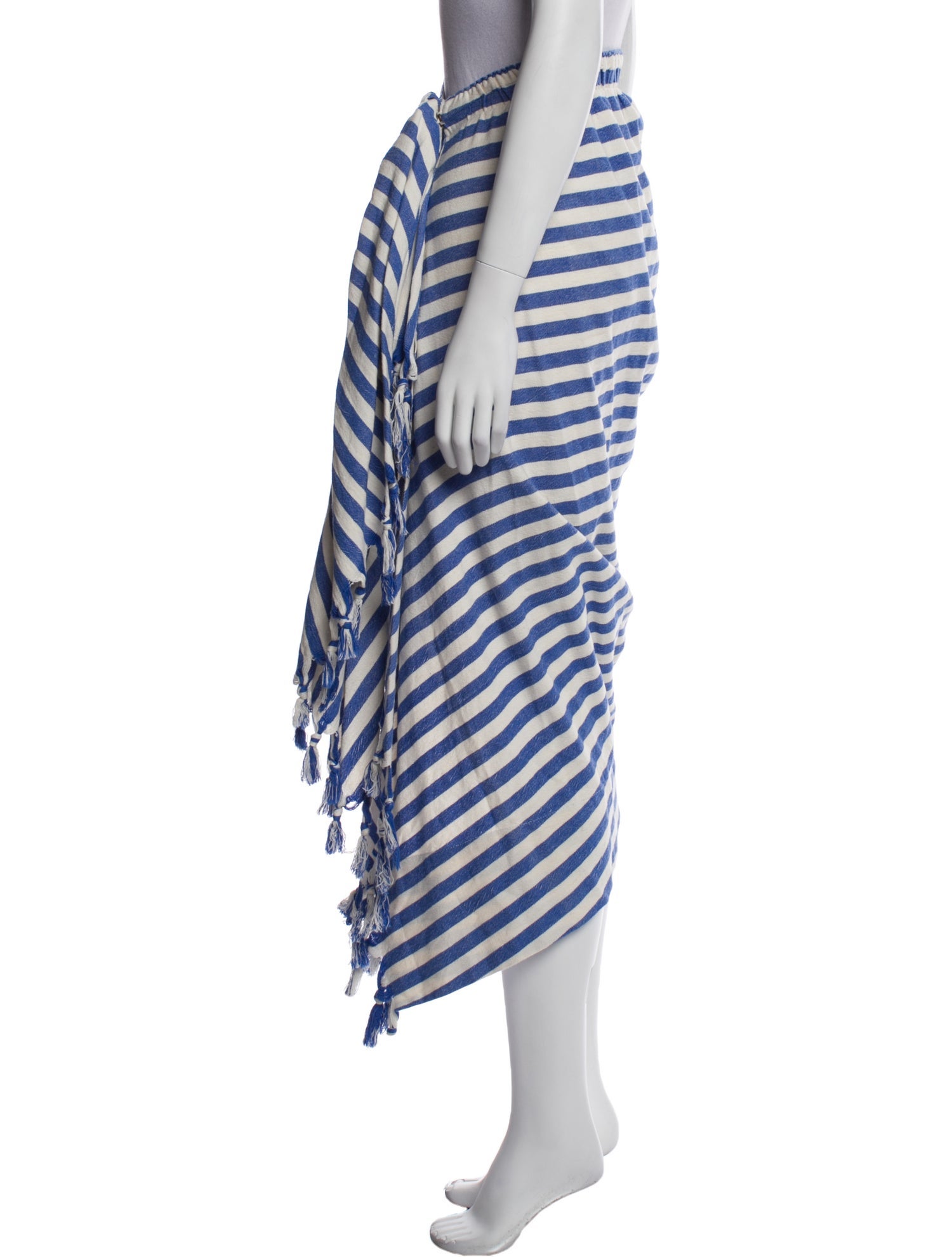 Just Bee Queen Striped Midi Length Skirt