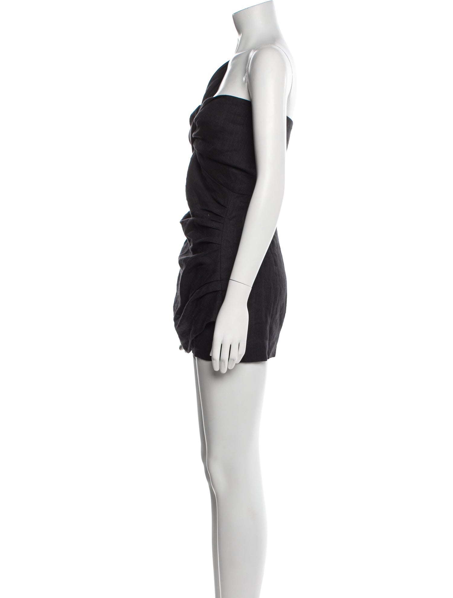 Just Bee Queen Linen One-Shoulder Romper