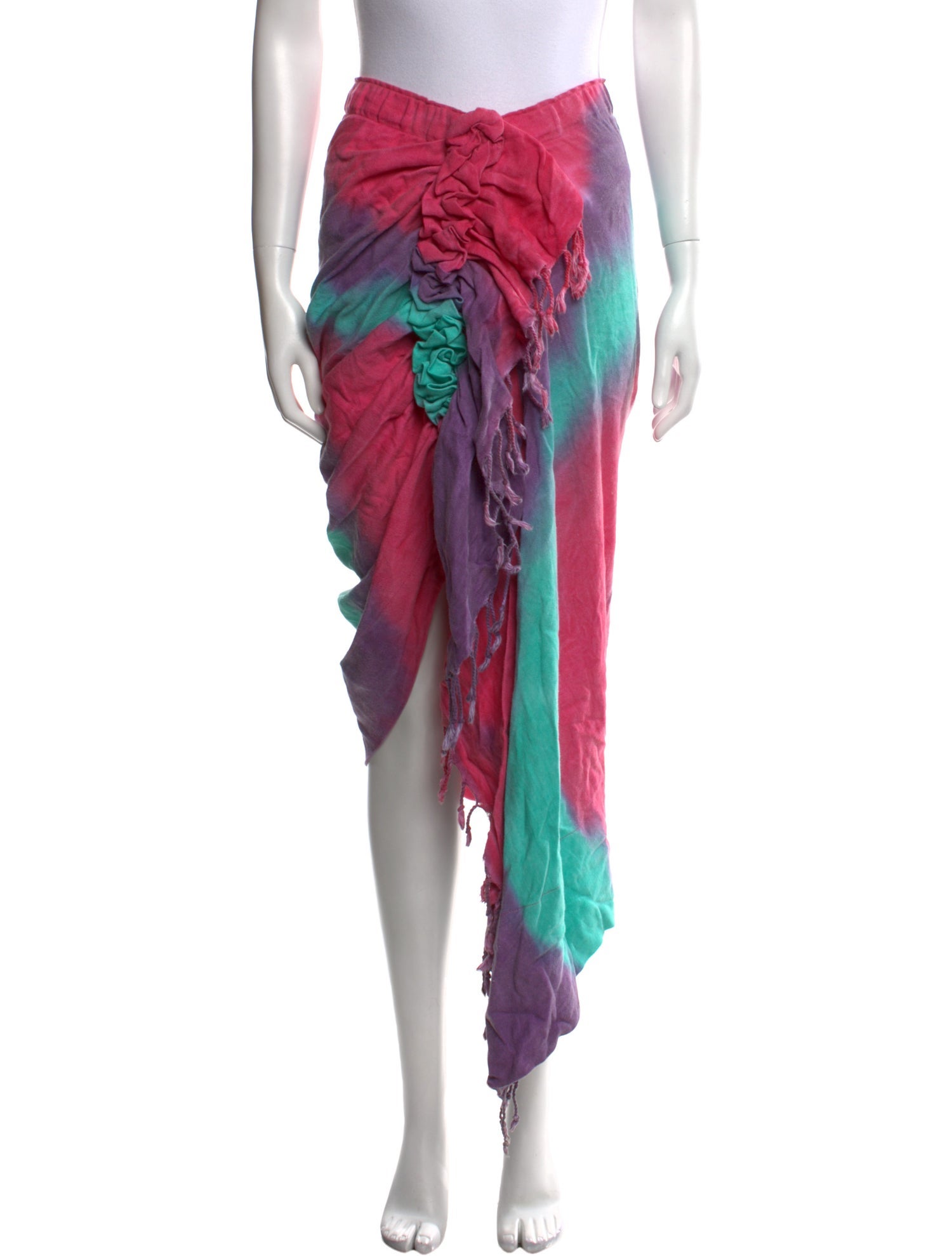 Just Bee Queen Tie-Dye Print Knee-Length Skirt