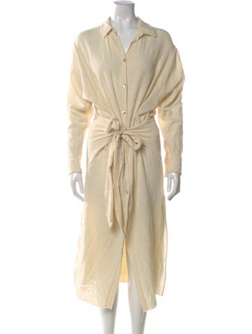 Pre-owned Just Bee Queen Long Dress In Neutral