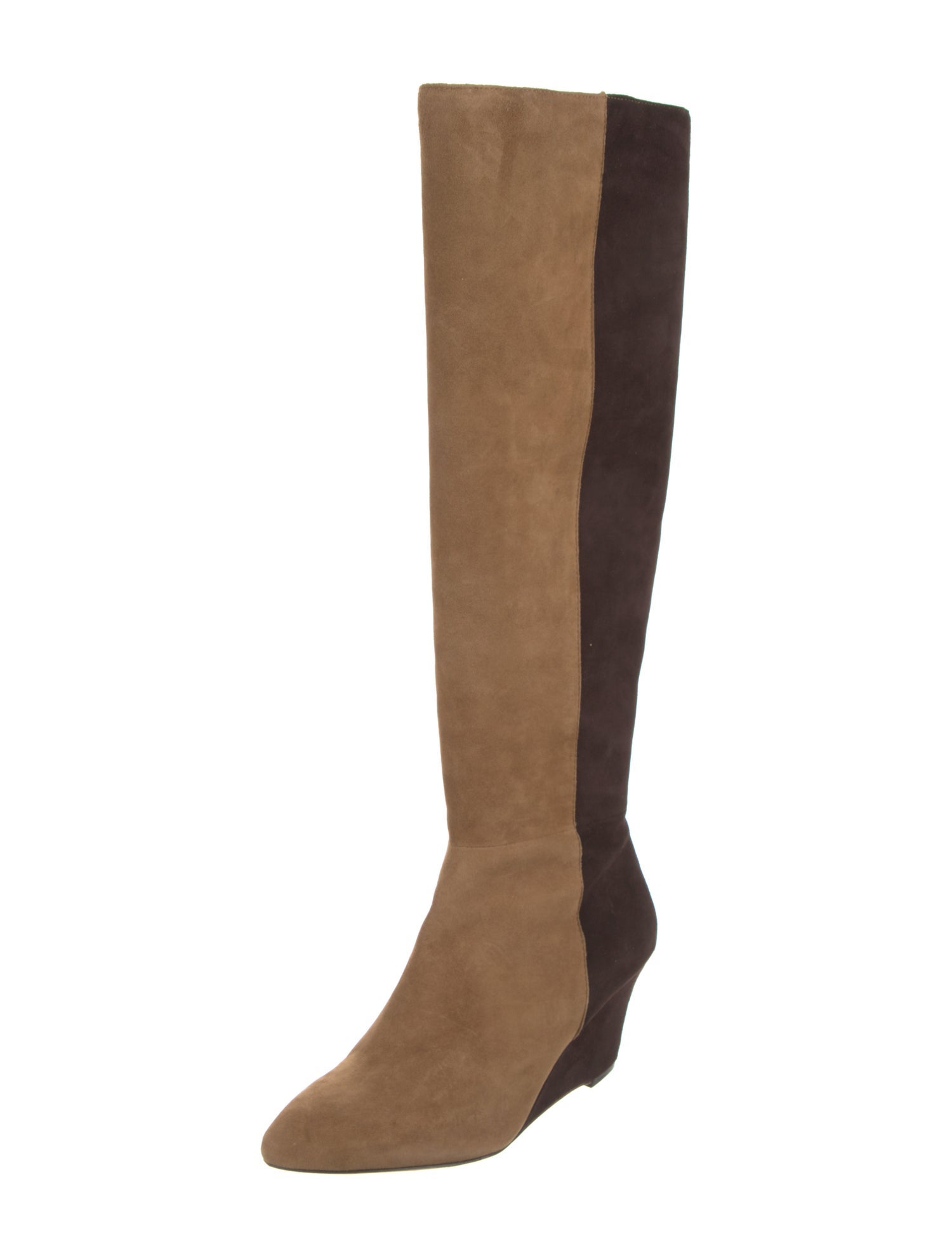 Jean-Michel Cazabat Suede Colorblock Pattern Boots