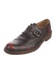Jean-Michel Cazabat Leather Printed Monk Straps
