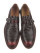 Jean-Michel Cazabat Leather Printed Monk Straps