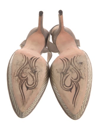 Jean-Michel Cazabat Suede D'Orsay Pumps