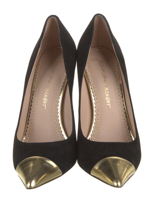 Jean-Michel Cazabat Suede Leather Trim Embellishment Pumps
