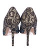 Jean-Michel Cazabat Printed Glitter Accents D'Orsay Pumps