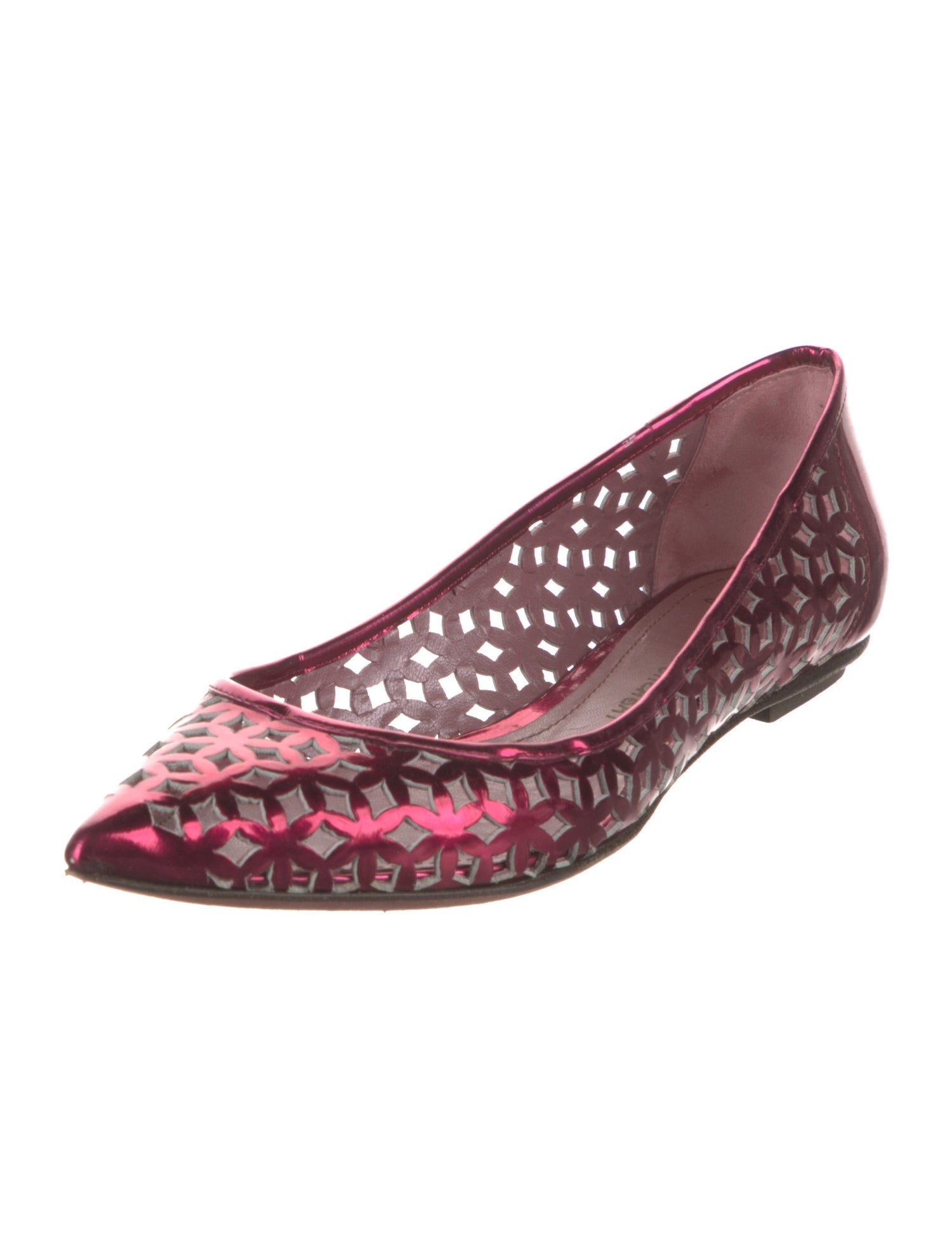 Jean-Michel Cazabat Patent Leather Lasercut Accents Flats