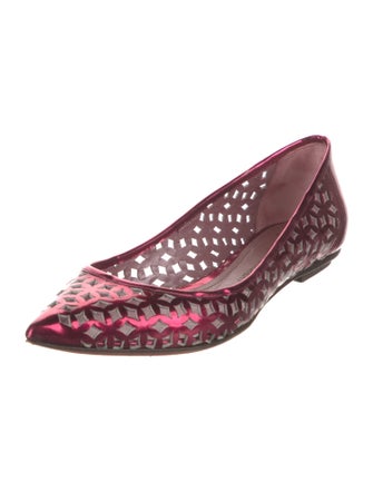 Jean-Michel Cazabat Patent Leather Lasercut Accents Flats