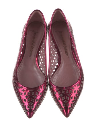 Jean-Michel Cazabat Patent Leather Lasercut Accents Flats