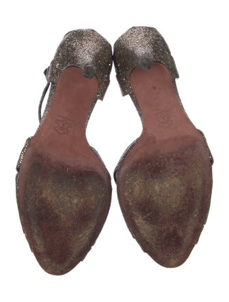 Jean-Michel Cazabat Glitter Animal Print Sandals