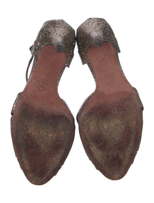 Jean-Michel Cazabat Glitter Animal Print Sandals