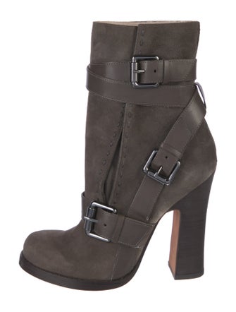 Jean-Michel Cazabat Suede Moto Boots