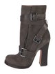 Jean-Michel Cazabat Suede Moto Boots