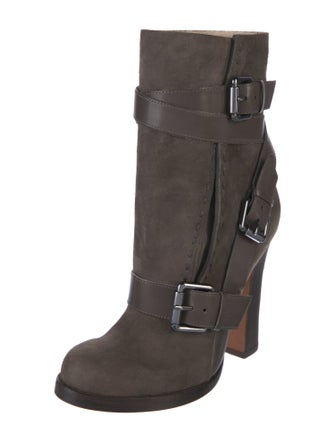 Jean-Michel Cazabat Suede Moto Boots