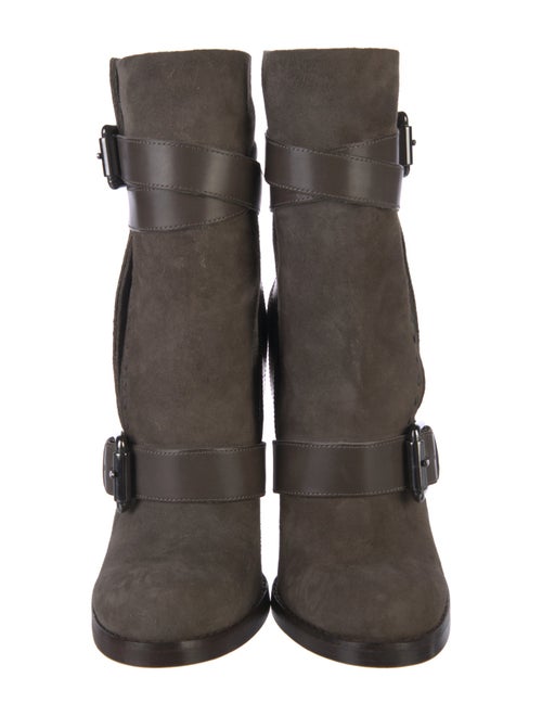 Jean-Michel Cazabat Suede Moto Boots