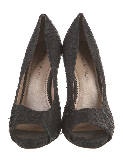 Jean-Michel Cazabat Leather Striped Pumps