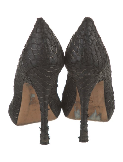 Jean-Michel Cazabat Leather Striped Pumps