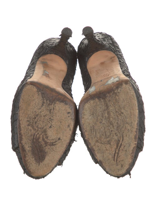 Jean-Michel Cazabat Leather Striped Pumps