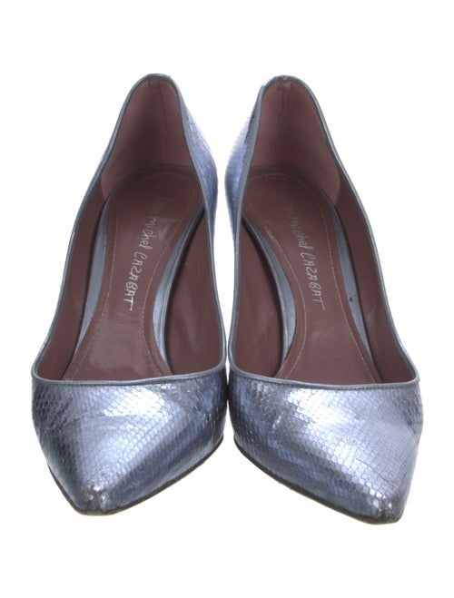 Jean-Michel Cazabat Leather Animal Print Pumps