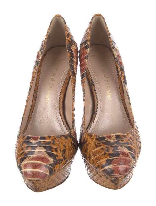 Jean-Michel Cazabat Python Animal Print Pumps