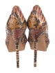 Jean-Michel Cazabat Python Animal Print Pumps