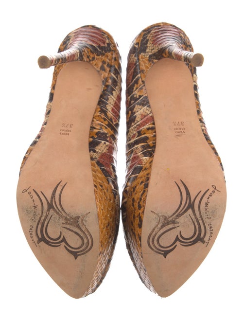 Jean-Michel Cazabat Python Animal Print Pumps