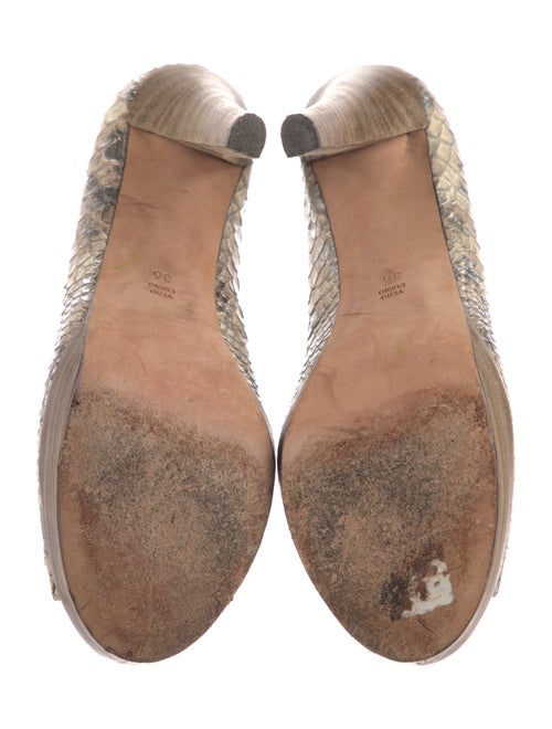 Jean-Michel Cazabat Python Animal Print Pumps