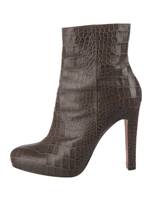 Jean-Michel Cazabat Leather Animal Print Boots