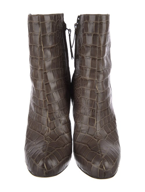Jean-Michel Cazabat Leather Animal Print Boots