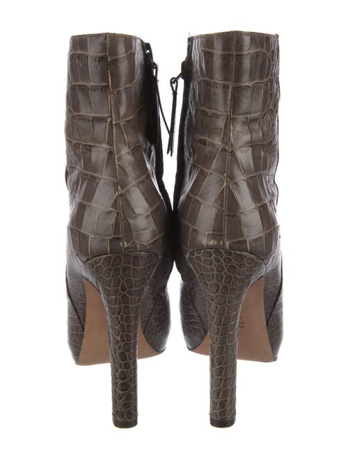 Jean-Michel Cazabat Leather Animal Print Boots