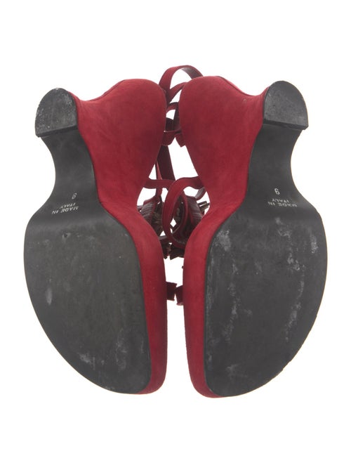 Jean-Michel Cazabat Suede T-Strap Sandals