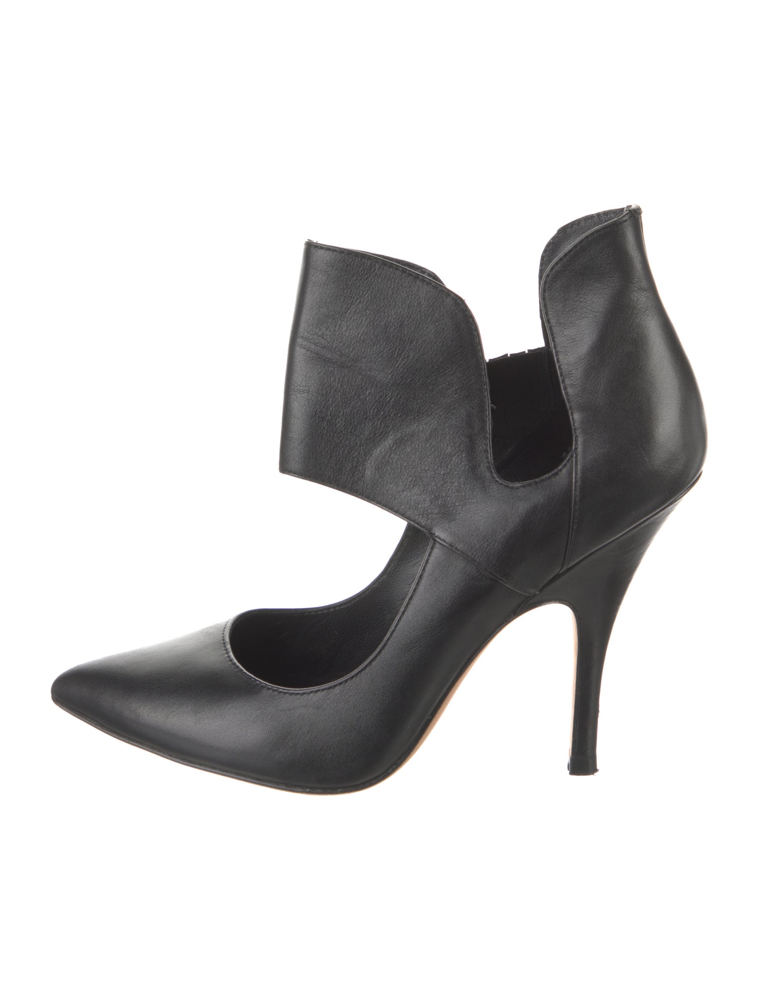 Jean-Michel Cazabat Leather Cutout Accent Pumps