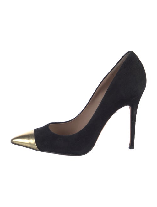 Jean-Michel Cazabat Suede Colorblock Pattern Pumps