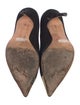 Jean-Michel Cazabat Suede Colorblock Pattern Pumps