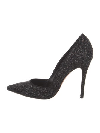 Jean-Michel Cazabat Glitter Printed D'Orsay Pumps