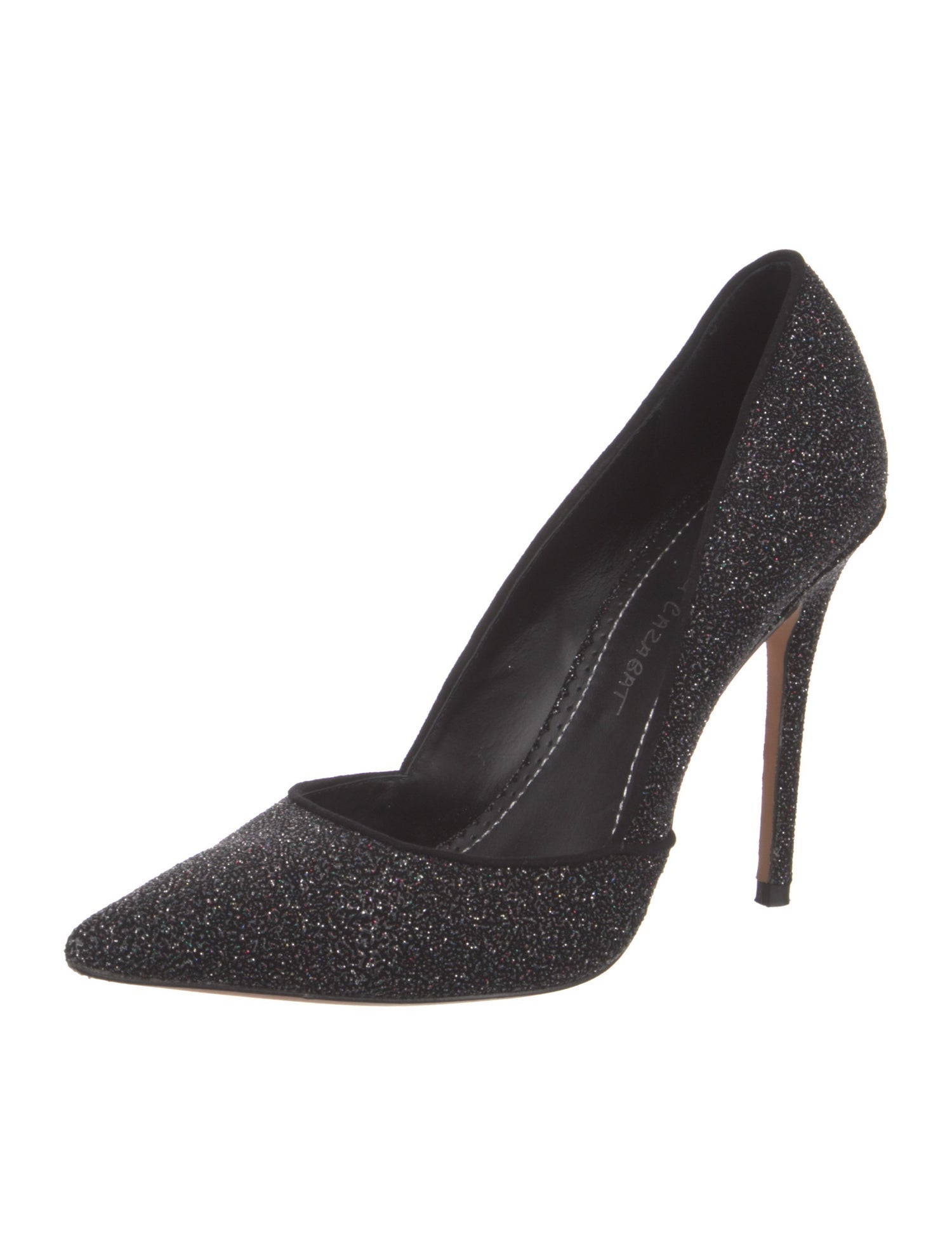 Jean-Michel Cazabat Glitter Printed D'Orsay Pumps