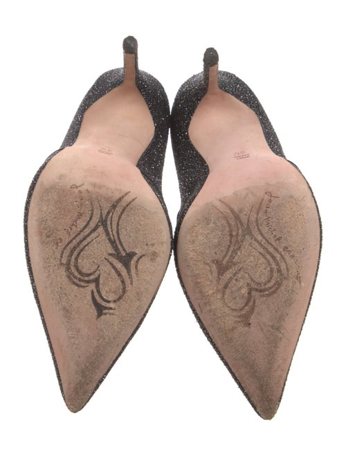 Jean-Michel Cazabat Glitter Printed D'Orsay Pumps