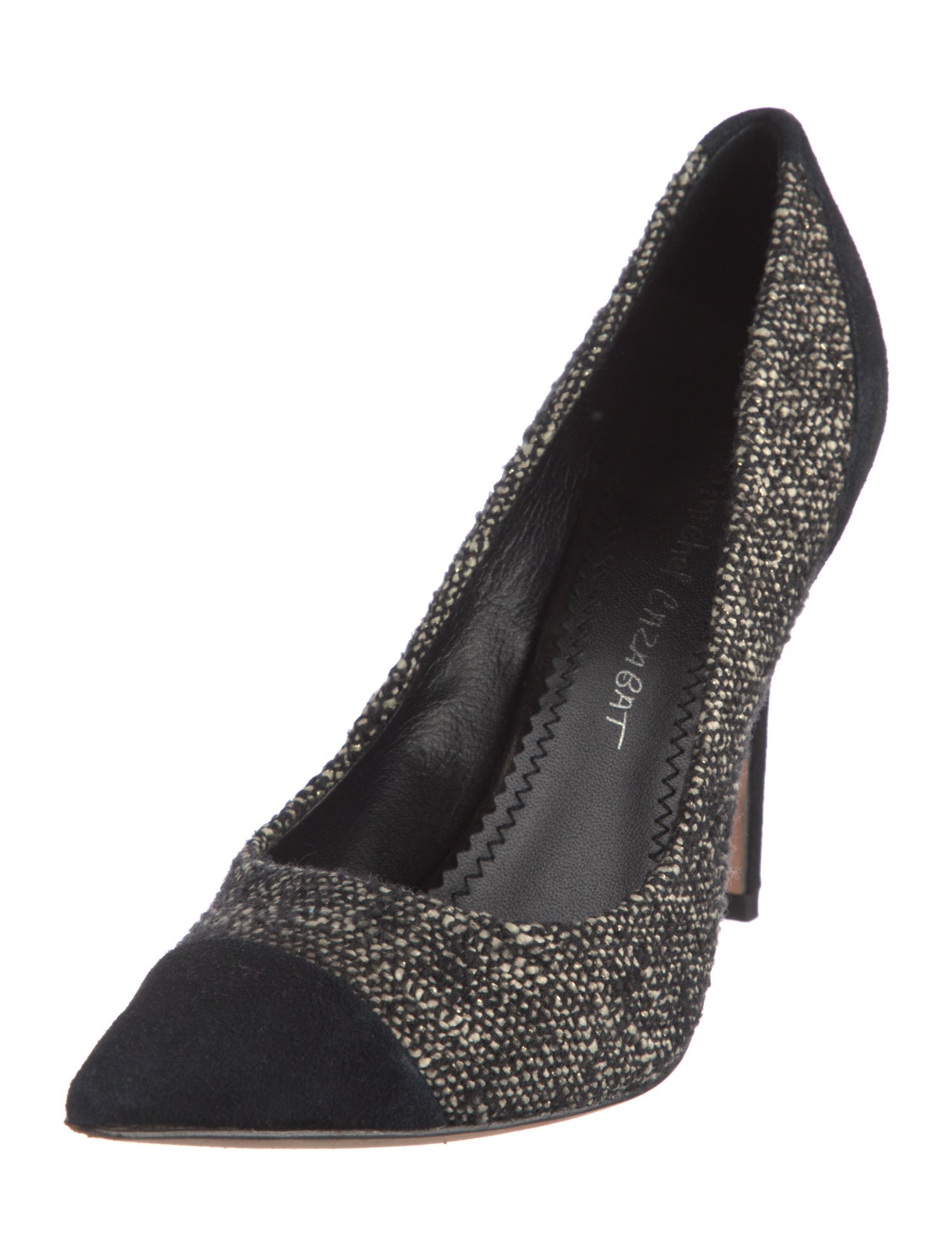 Jean-Michel Cazabat Tweed Printed Pumps