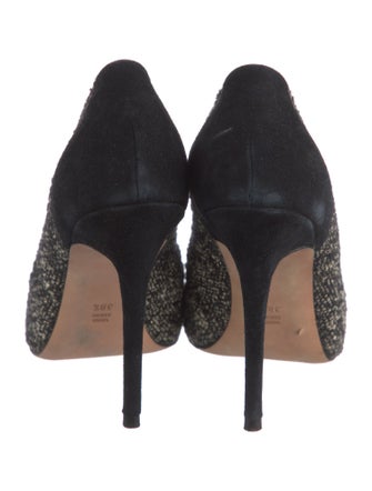 Jean-Michel Cazabat Tweed Printed Pumps
