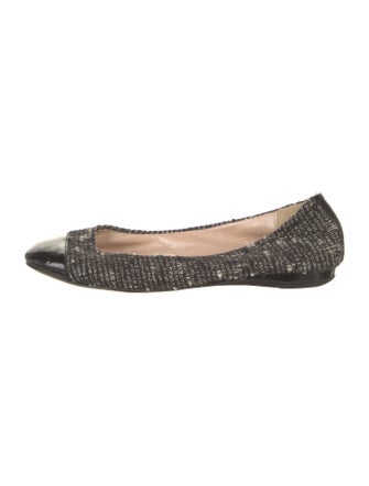Jean-Michel Cazabat Tweed Tweed Pattern Ballet Flats